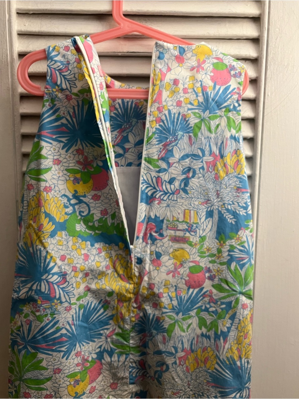 Lilly Pulitzer girls' vintage shift dress Colorful botanical print. Size 10 - Picture 5 of 7